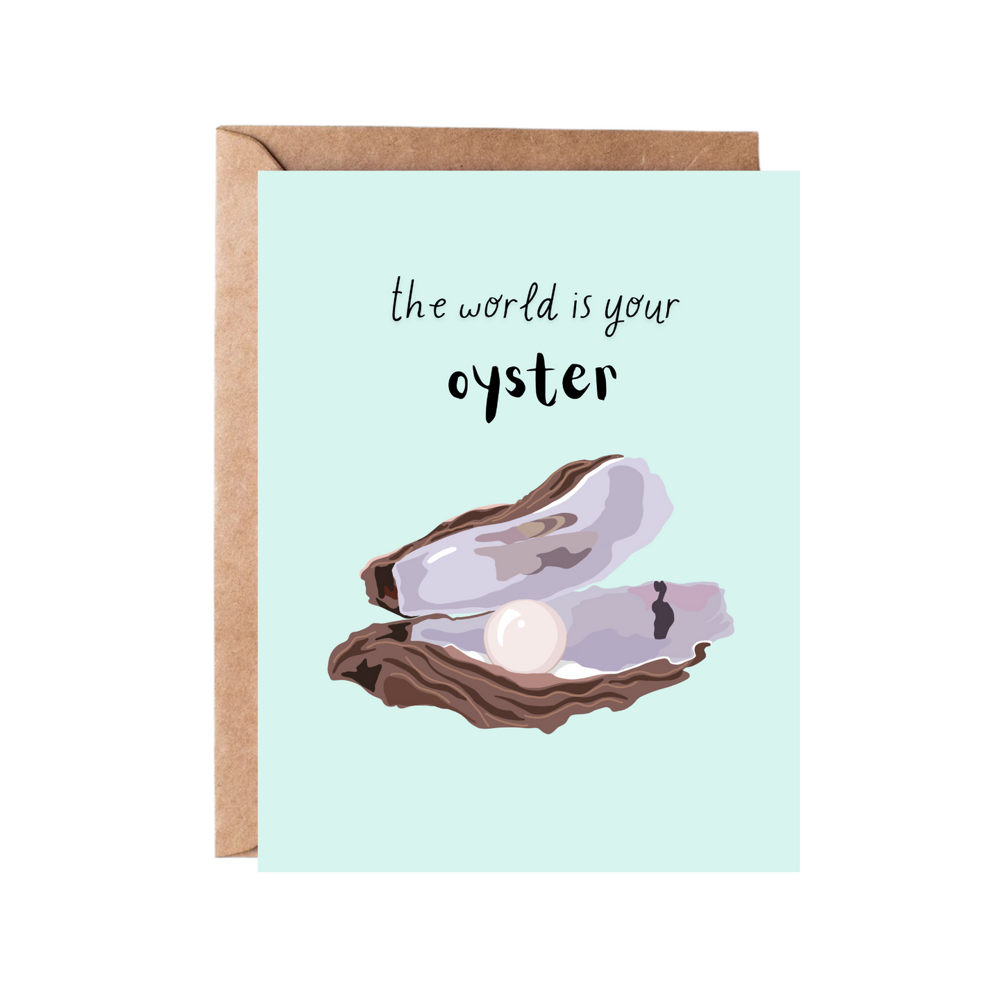 The World is Your Oyster Graduation Card