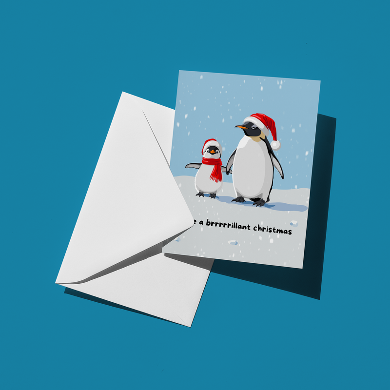 Have a Brrrrrillant Christmas Holiday Card