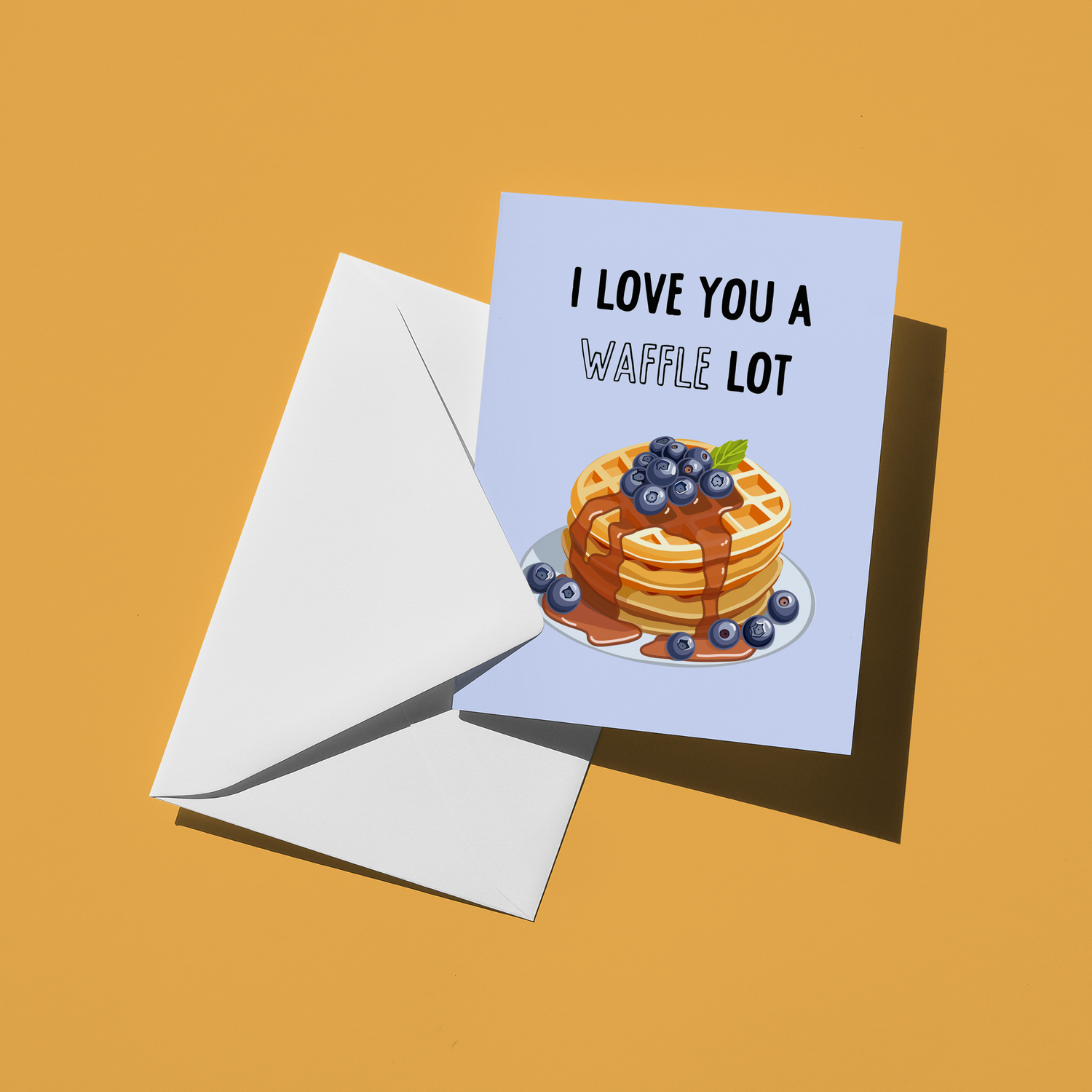 I Love You a Waffle Lot Greeting Card