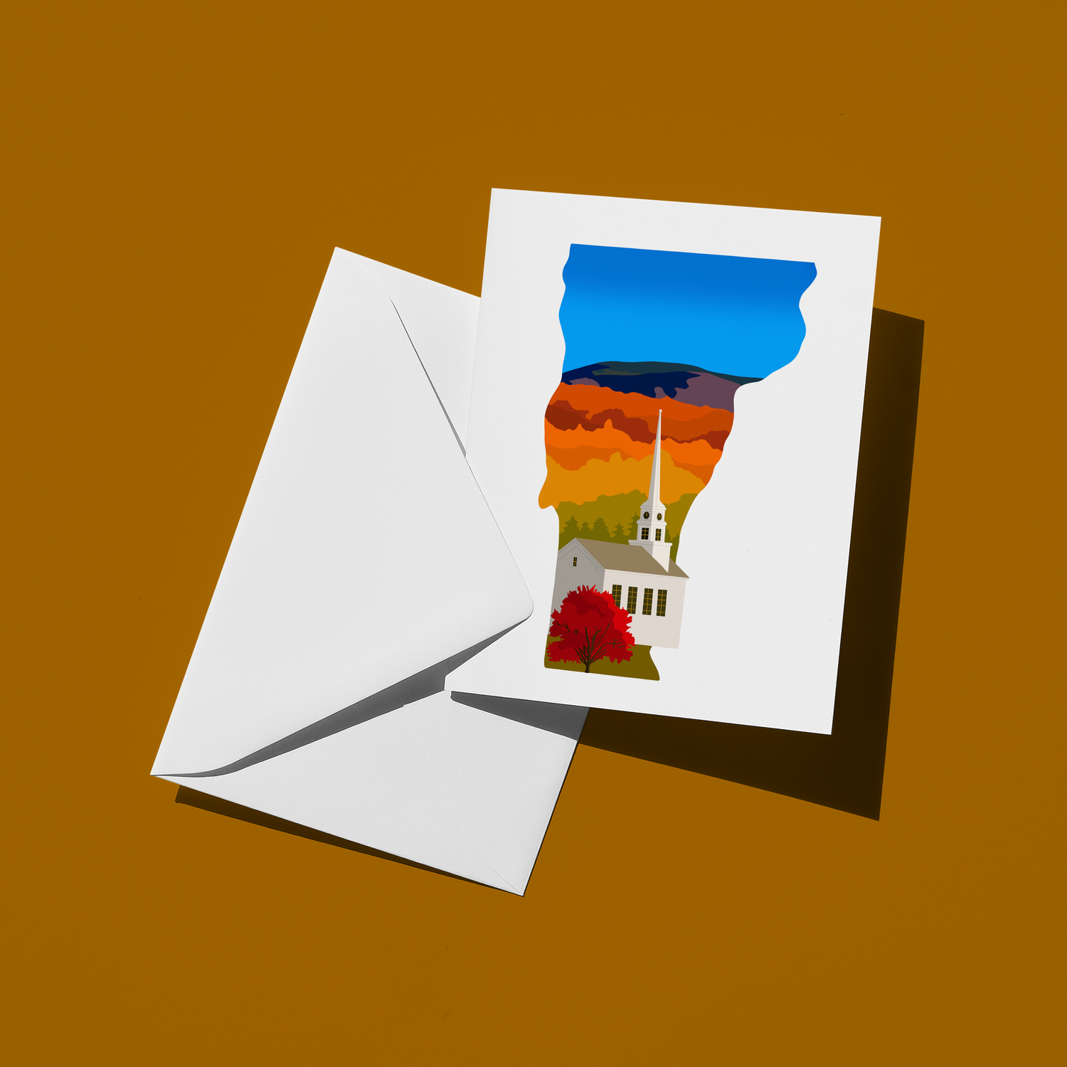 Vermont Fall Greeting Card