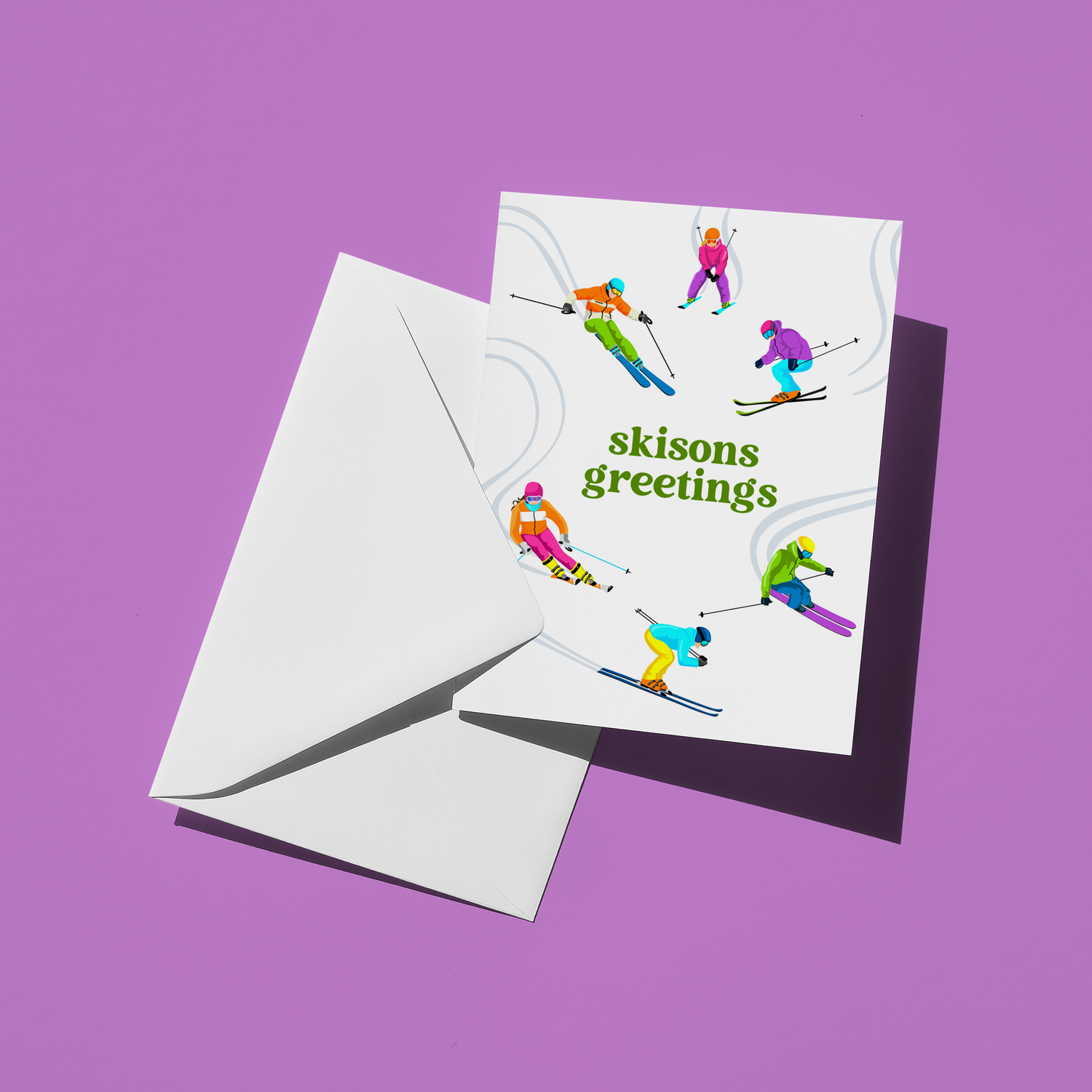 Skisons Greetings Holiday Card