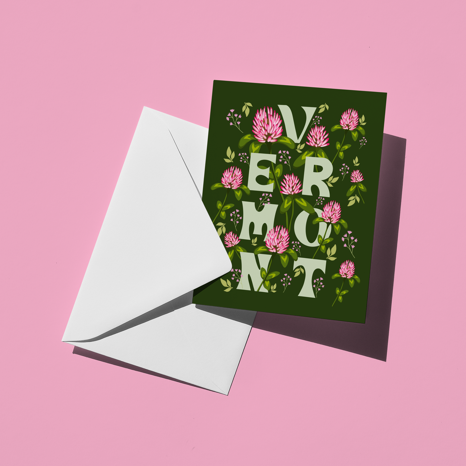 Vermont Clover Greeting Card