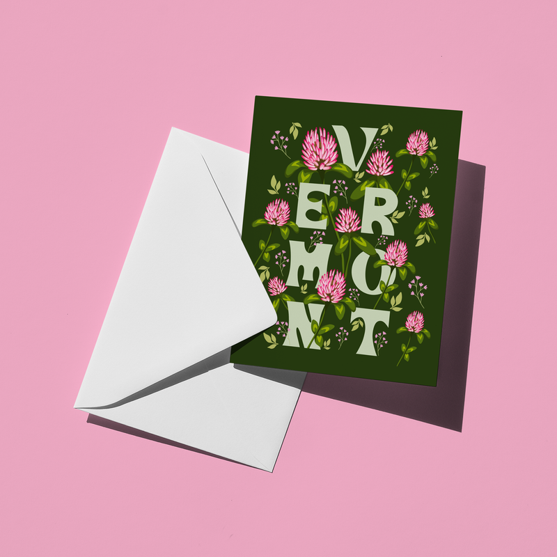Vermont Clover Greeting Card