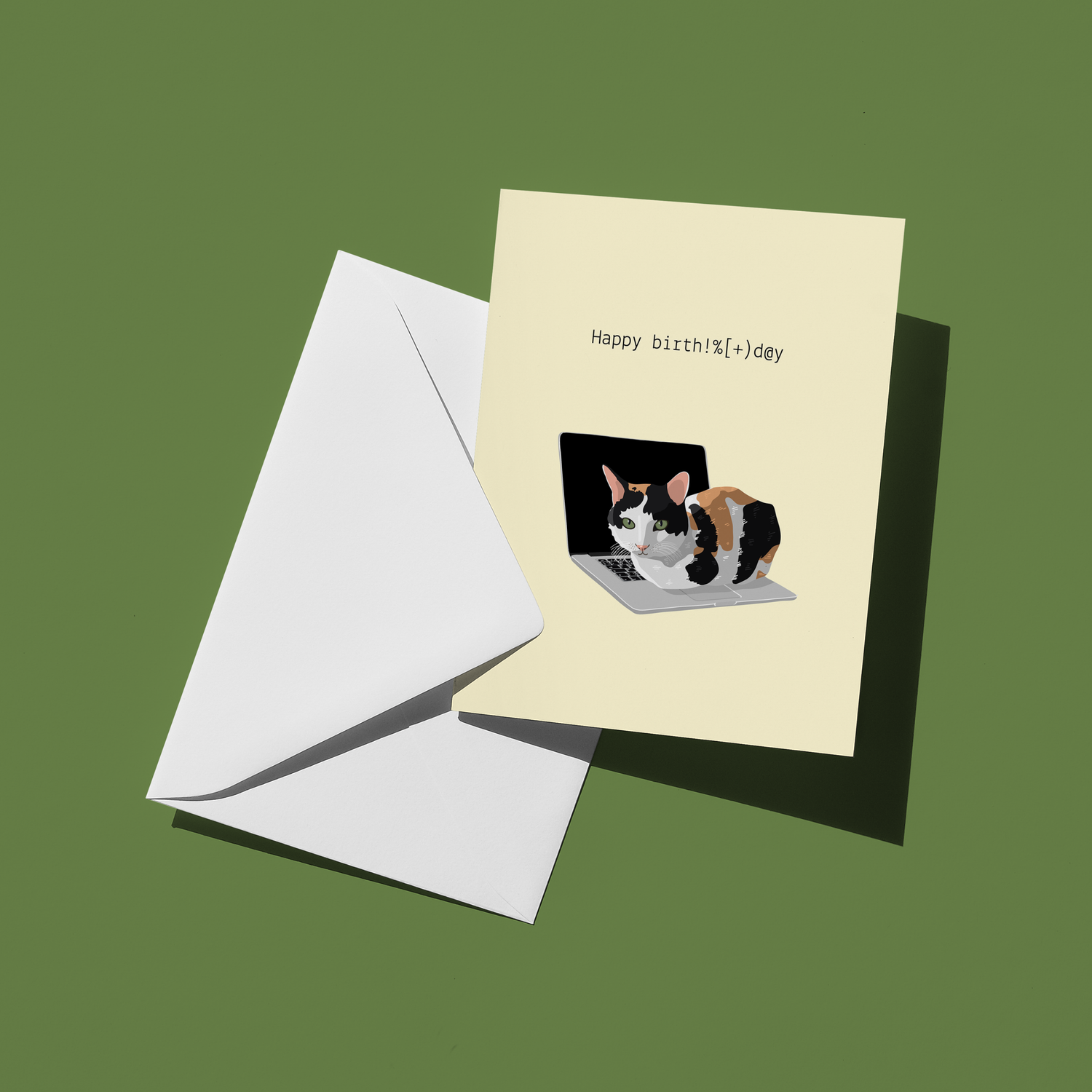 Birthday Cat Greeting Card