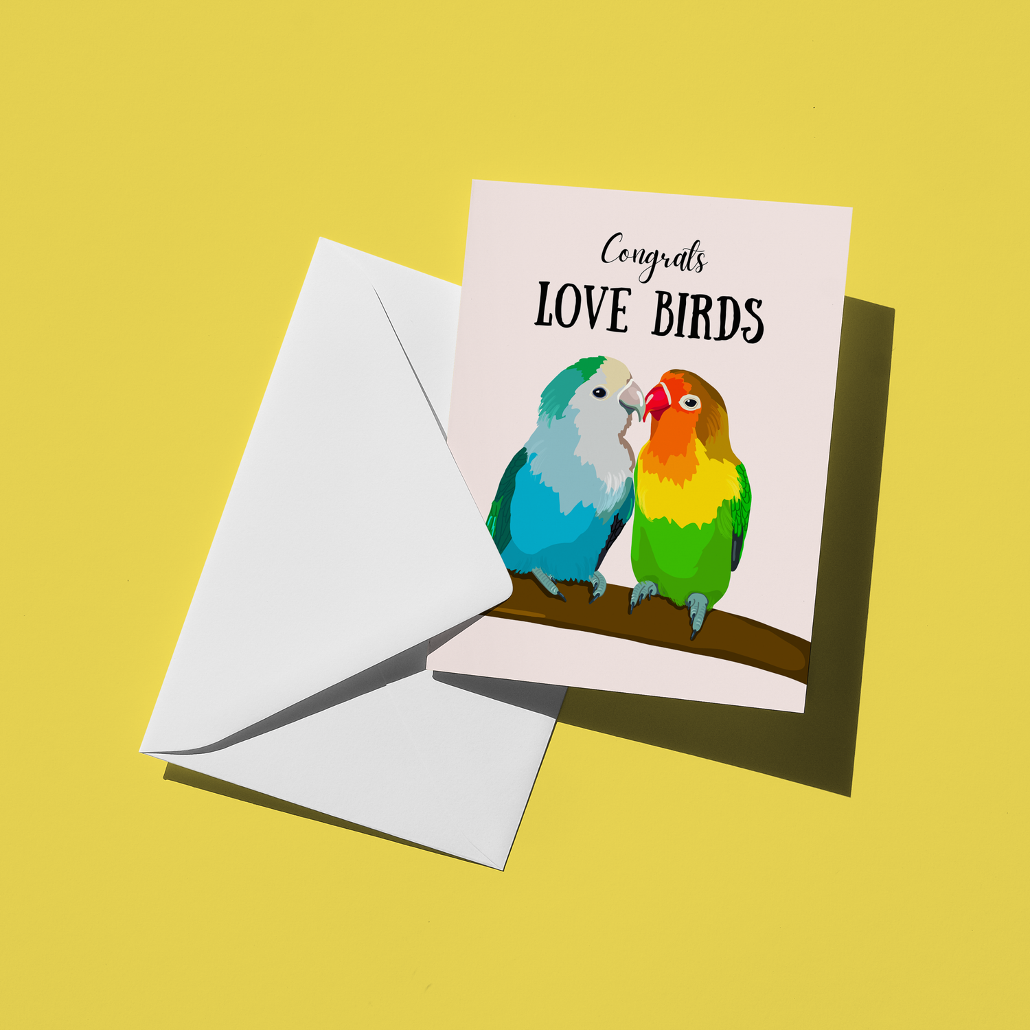 Congrats Love Birds Card