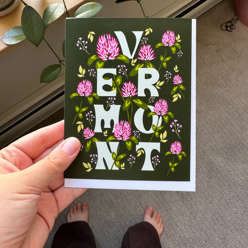 Vermont Clover Greeting Card