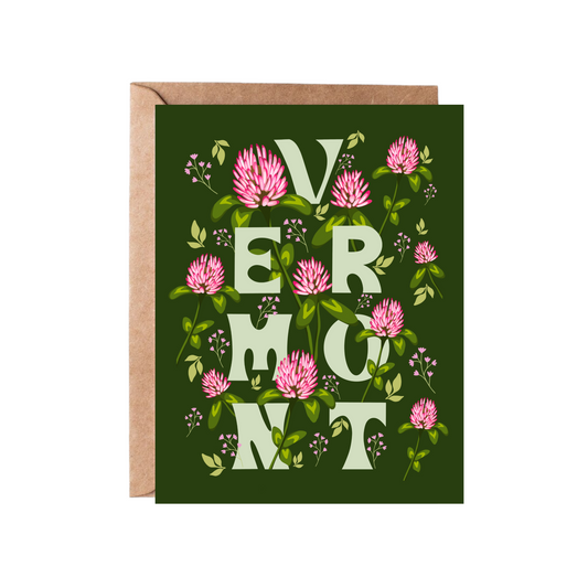Vermont Clover Greeting Card