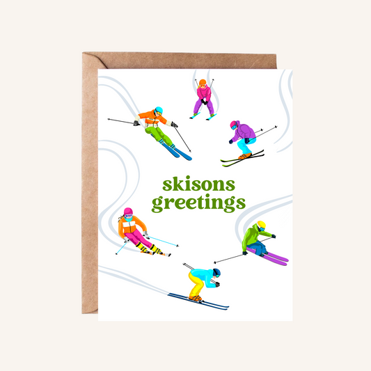 Skisons Greetings Holiday Card