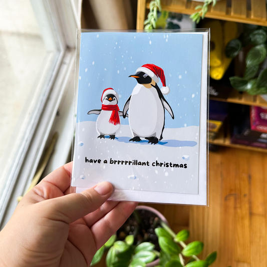 Have a Brrrrrillant Christmas Holiday Card