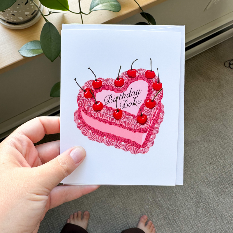 Birthday Babe Greeting Card