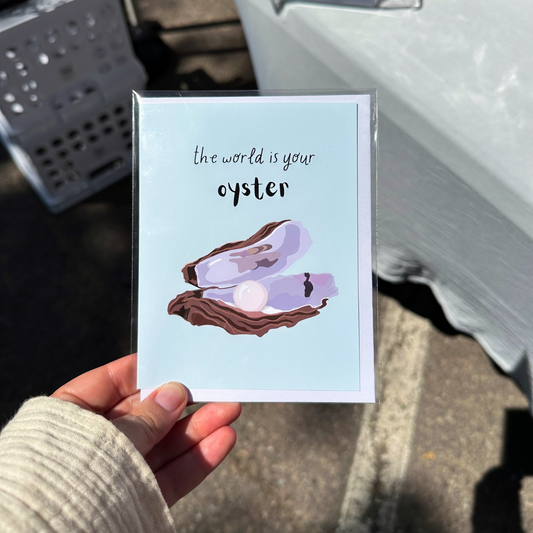 The World is Your Oyster Graduation Card