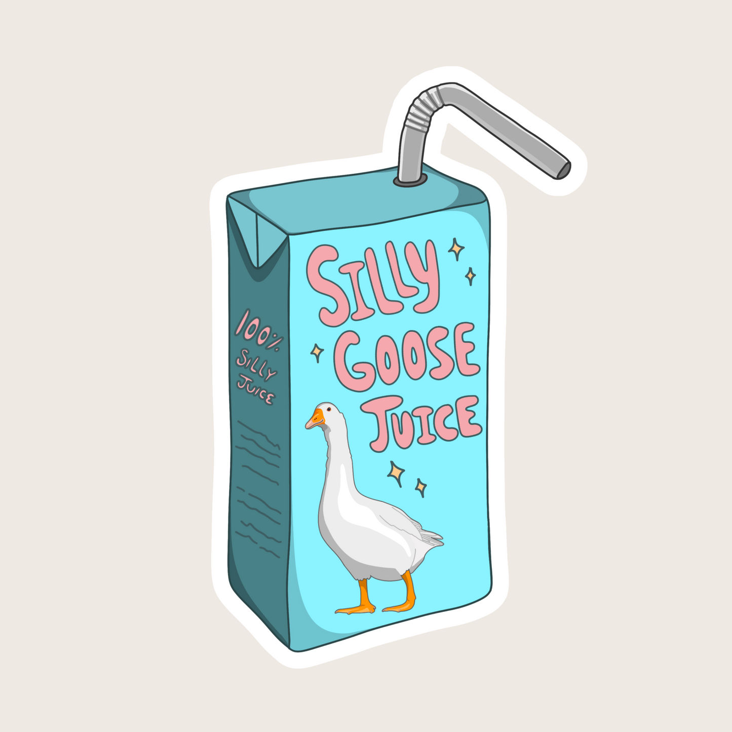 Silly Goose Juice Sticker