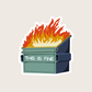 Dumpster Fire Sticker