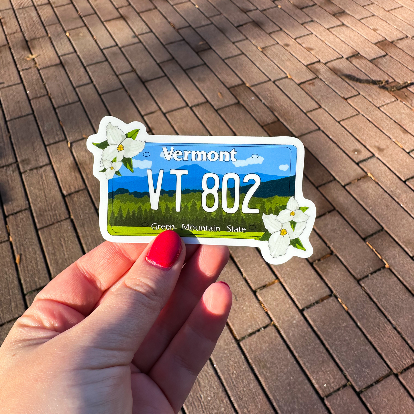 Vermont License Plate Sticker