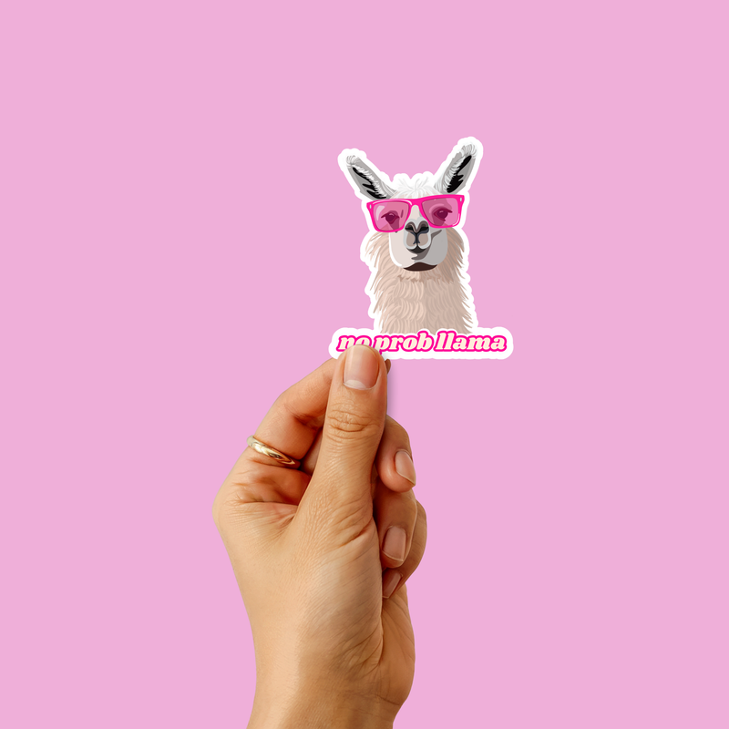 No Probllama Sticker