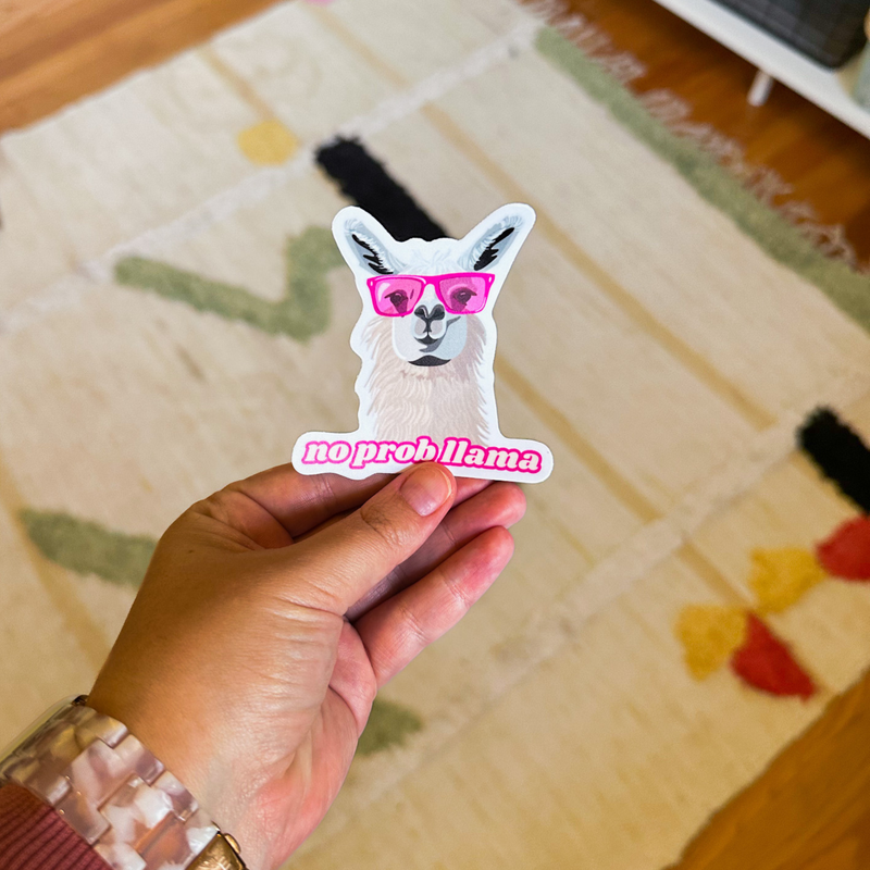 No Probllama Sticker