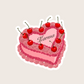 Karma Vintage Cake Sticker