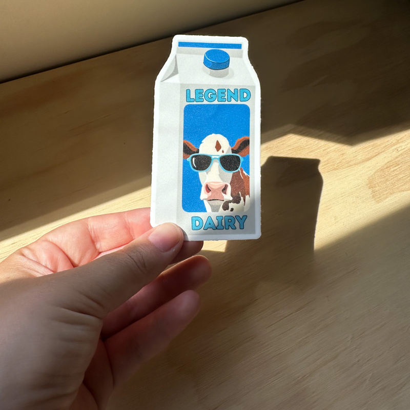 Legend Dairy Cow Sticker