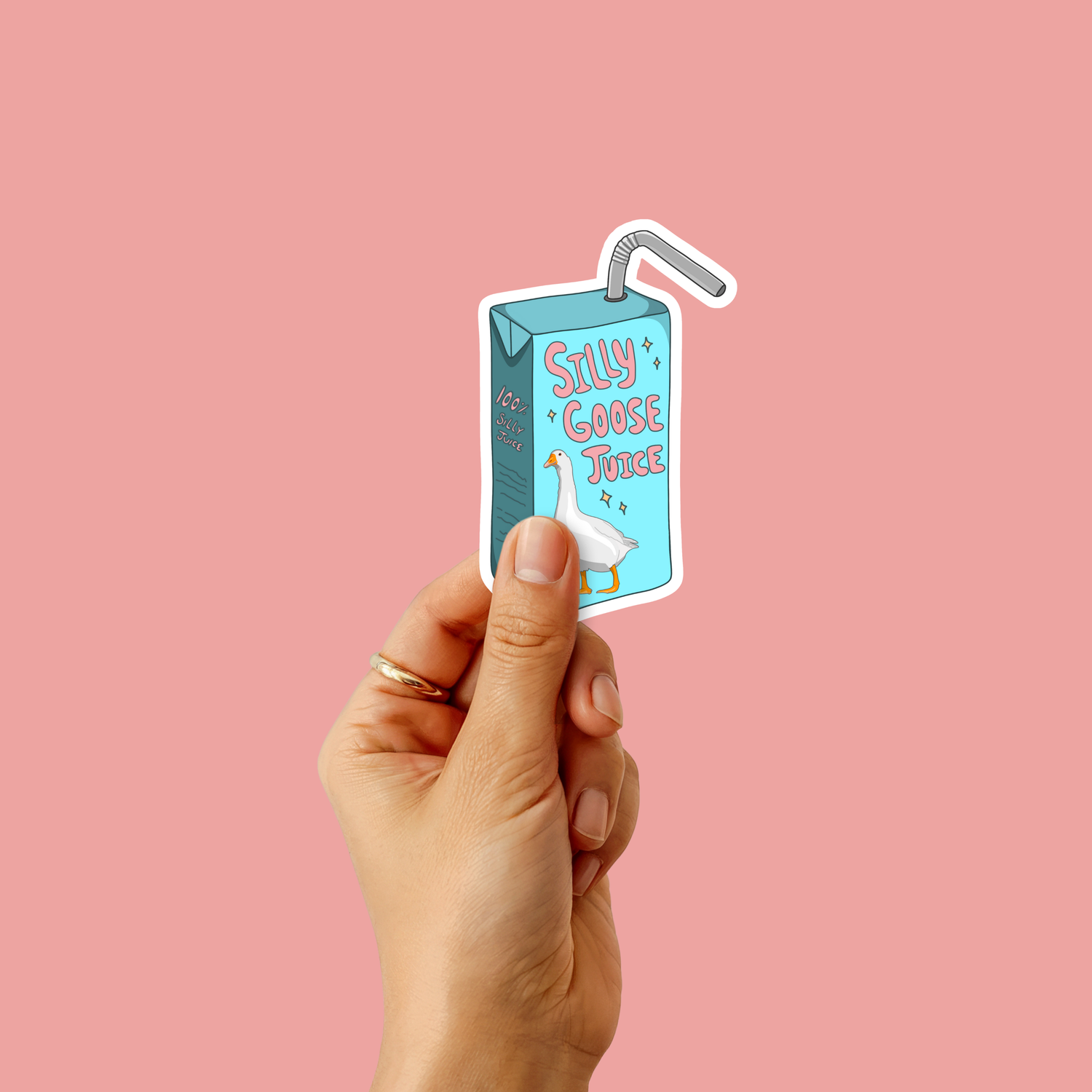 Silly Goose Juice Sticker
