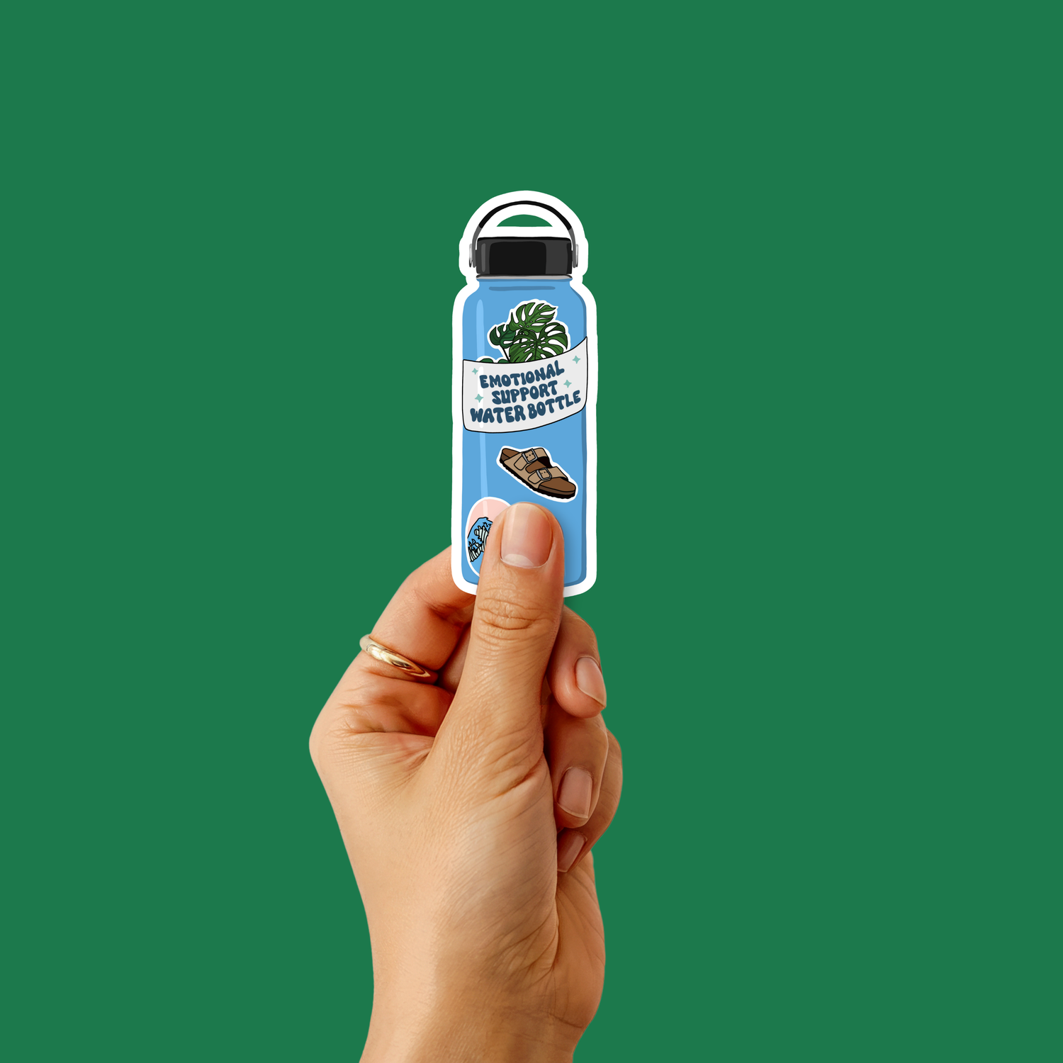 Emotional Support Water Bottle Sticker
