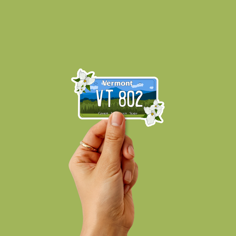 Vermont License Plate Sticker