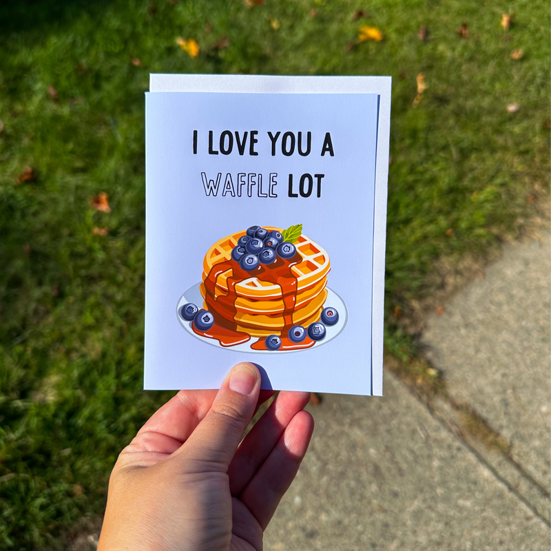 I Love You a Waffle Lot Greeting Card