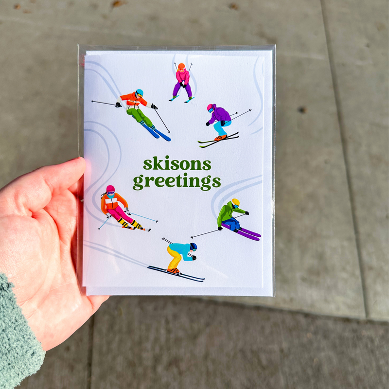 Skisons Greetings Holiday Card